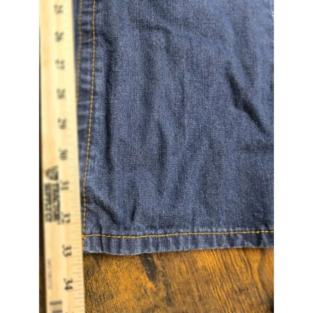 True Religion World‎ Tour Bootcut Jeans 34 Billy Supert Flap Pockets Denim READ!